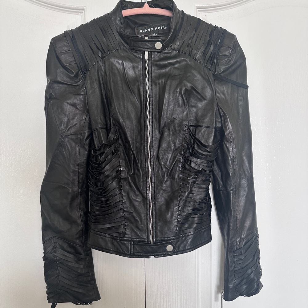 Blanc Noir leather jacket